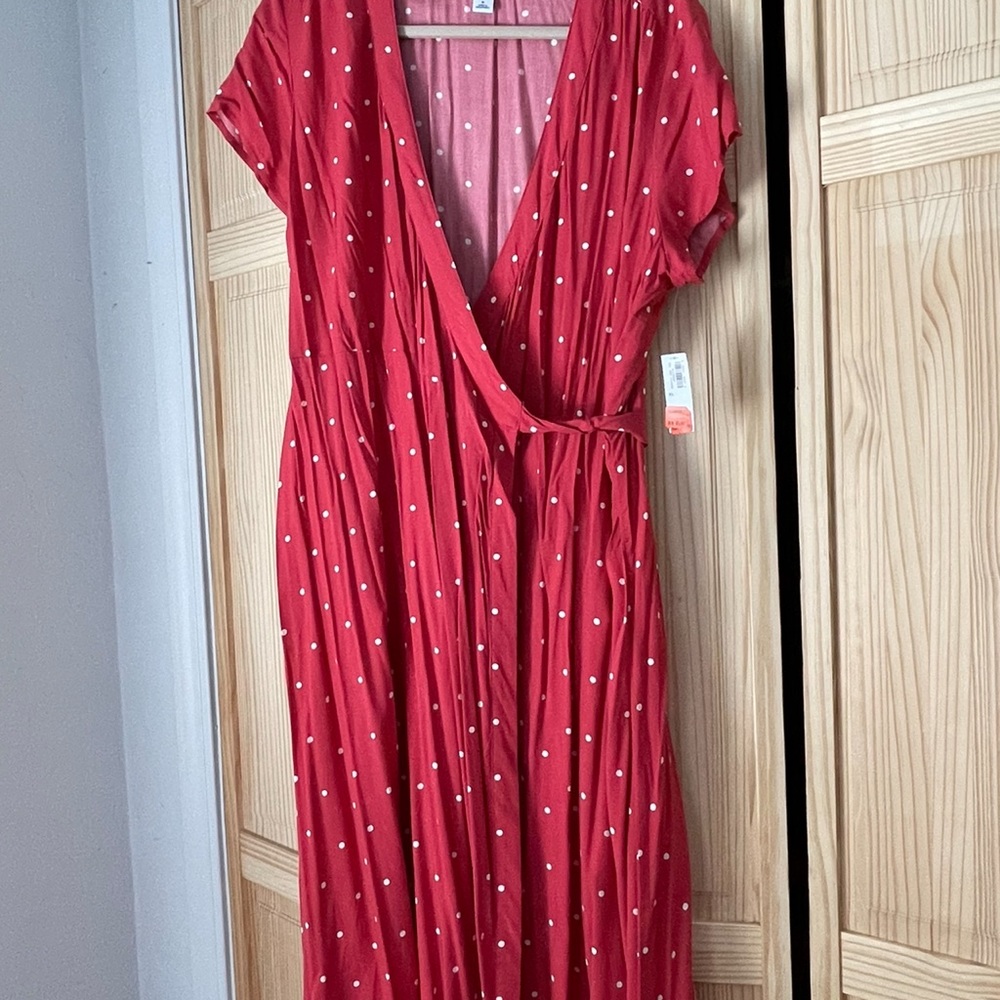 Polka dot long dress